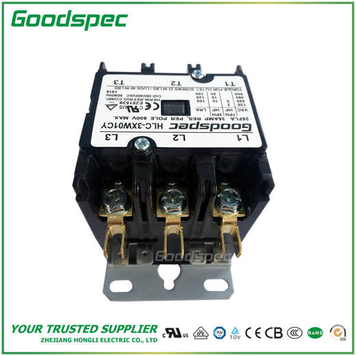 HLC-3XW01CY(3P/25A/380-400VAC)空调接触器 商品图5