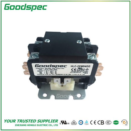 HLC-2XW04GG(2P/40A/380-400VAC)空调接触器 商品图1