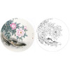 工笔花鸟白描底稿-路雨年-牡丹鲤鱼小品-A463 商品缩略图0