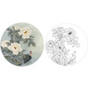 工笔花鸟白描底稿-田希丰牡丹小品-A422 商品缩略图0