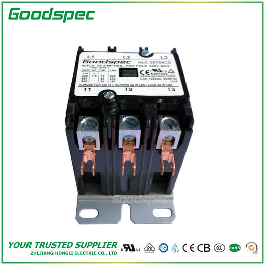 HLC-3XT04CG(3P/40A/120VAC)空调接触器 商品图3