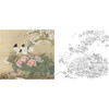 工笔花鸟白描底稿-喻继高-鸽子-斗方小品册页-A491 商品缩略图0