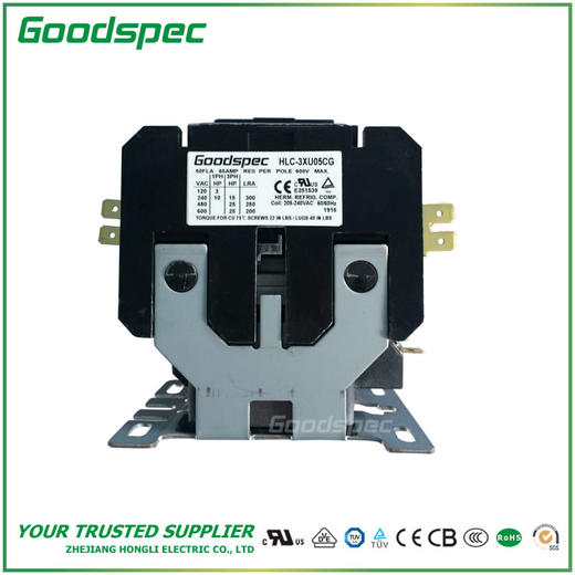 HLC-3XU05CG(3P/50A/208-240VAC)空调接触器 商品图1