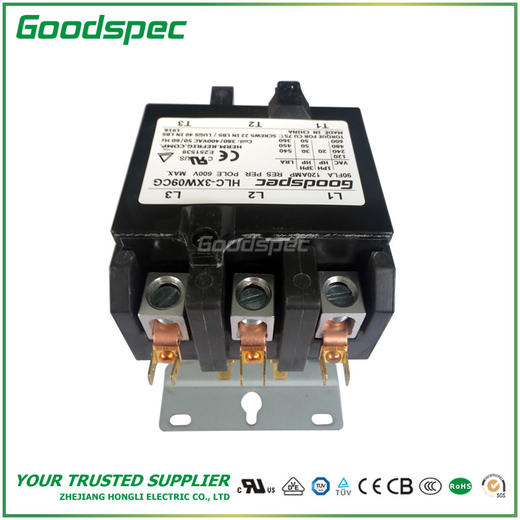 HLC-3XW09CG(3P/90A/380-400VAC)空调接触器 商品图4