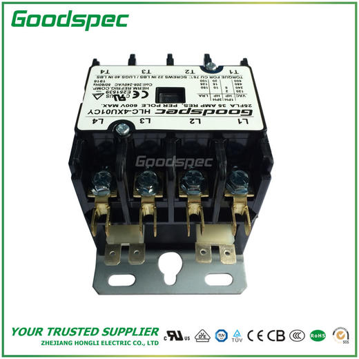 HLC-4XU01CY(4P/25A/208-240VAC)空调接触器 商品图4