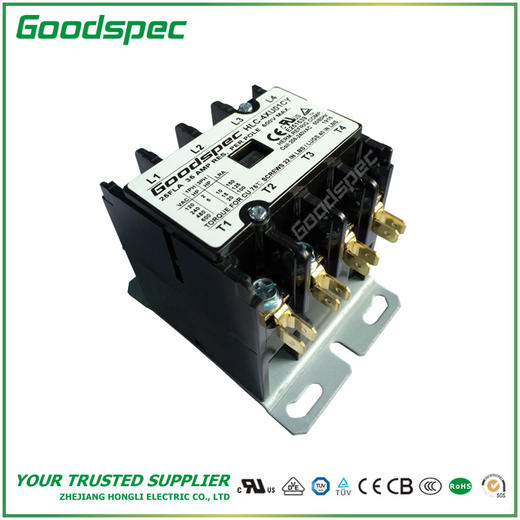 HLC-4XU01CY(4P/25A/208-240VAC)空调接触器 商品图3