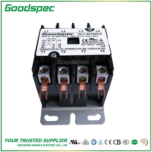 HLC-4XT04CG(4P/40A/120VAC)空调接触器 商品图4