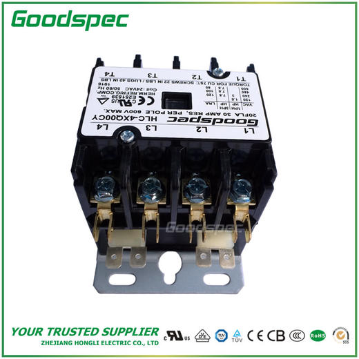 HLC-4XQ00CY(4P/20A/24VAC)空调接触器 商品图4
