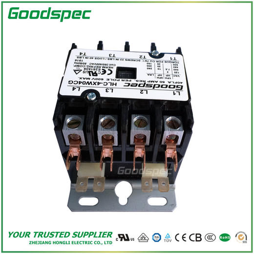 HLC-4XW04CG(4P/40A/380-400VAC)空调接触器 商品图2