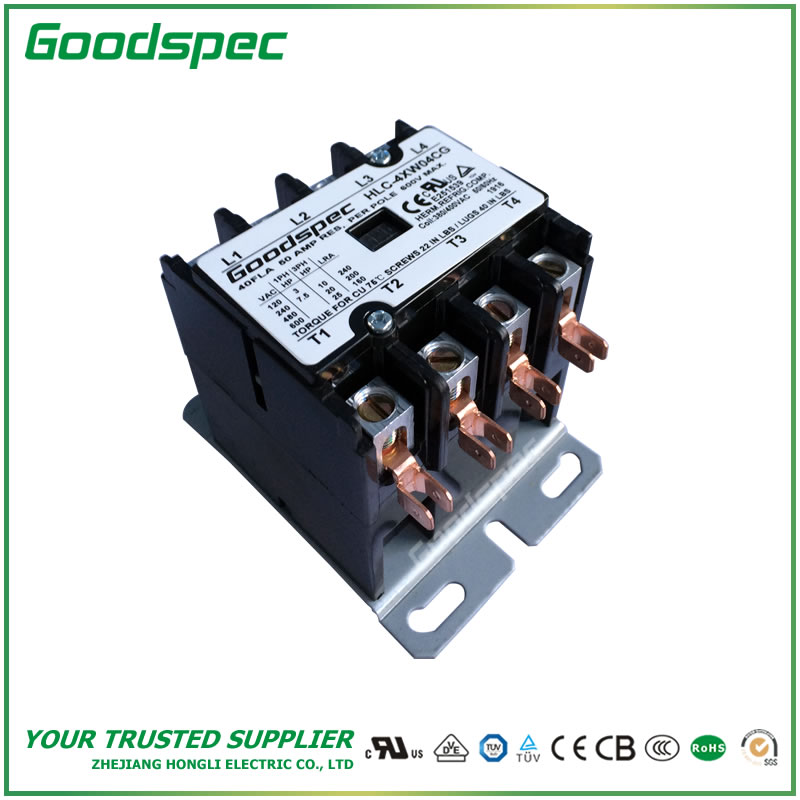 HLC-4XW04CG(4P/40A/380-400VAC)空调接触器