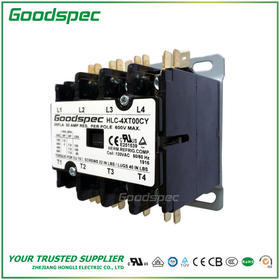 HLC-4XT00CY(4P/20A/120VAC)空调接触器