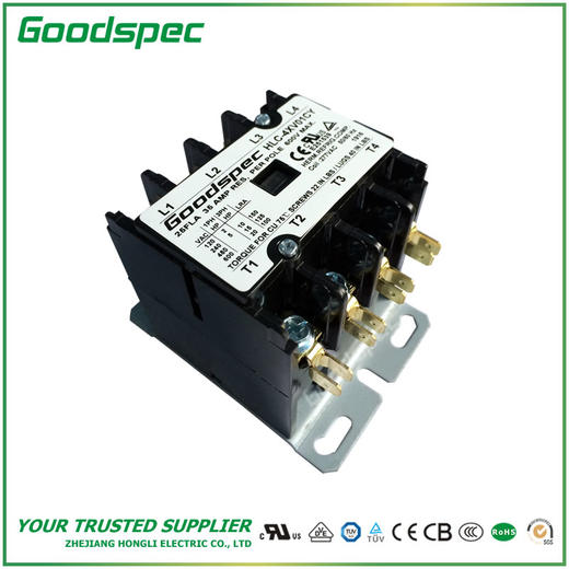 HLC-4XV01CY(4P/25A/277VAC)空调接触器 商品图2