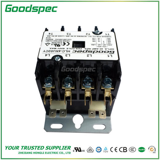 HLC-4XU02CY(4P/30A/208-240VAC)空调接触器 商品图3
