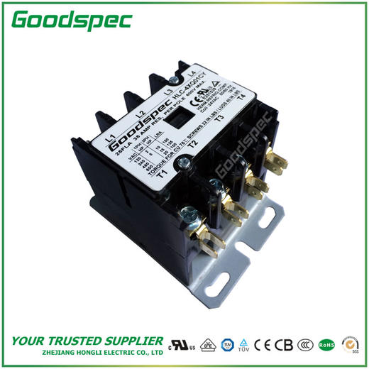 HLC-4XQ01CY(4P/25A/24VAC)空调接触器 商品图3