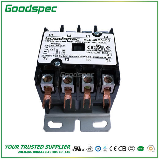 HLC-4XQ04CG(4P/40A/24VAC)空调接触器 商品图2
