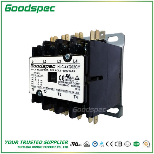 HLC-4XQ02CY(4P/30A/24VAC)空调接触器 商品图0