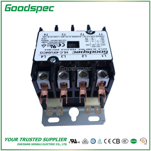 HLC-4XU04CG(4P/40A/208-240VAC)空调接触器 商品图3