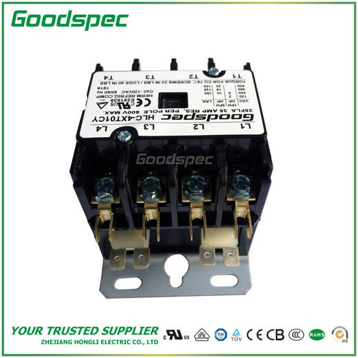 HLC-4XT01CY(4P/25A/120VAC)空调接触器 商品图4