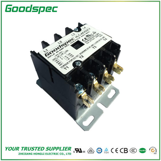 HLC-4XV02CY(4P/30A/277VAC)空调接触器 商品图2