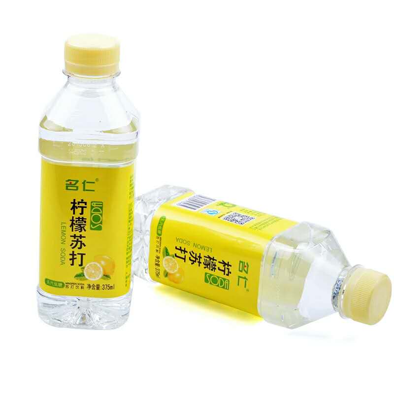 名仁柠檬苏打水味饮料375ml/瓶