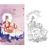 程宗元竖幅工笔人物白描底稿-观音佛像菩萨-神佛人物-B088 商品缩略图0