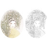 工笔人物白描底稿-其他人物-戏曲人物小品《国色天香》-多种白描尺寸可选-B102 商品缩略图0