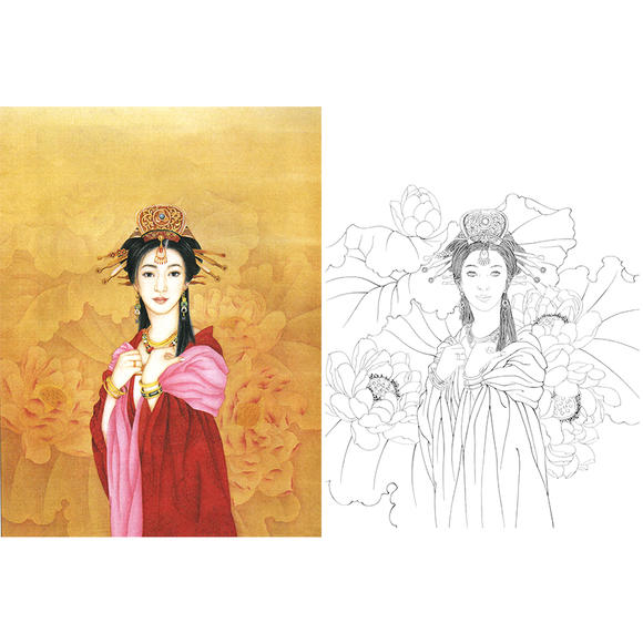 白描底稿-工筆人物-崔景哲-現代人物-b067_裝裝修 白描底稿-工筆人物-崔景哲-現代人物-b067