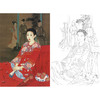 崔景哲工笔传统仕女人物白描底稿-斗方小品册页-B110 商品缩略图0