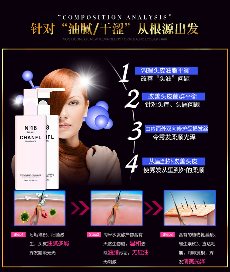 香奈儿经典香薰法发莱丽n18香薰洗护发莱利水光针液补水神器