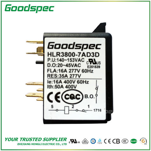 HLR3800-7AD3D单相电动机(压缩机)启动继电器 商品图0