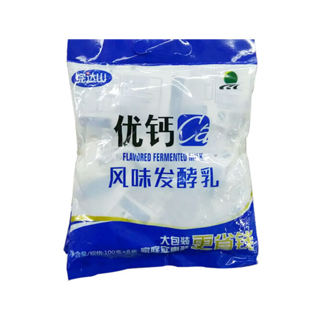 【食品】完达山优钙大包风味发酵乳100g*8袋买一送一