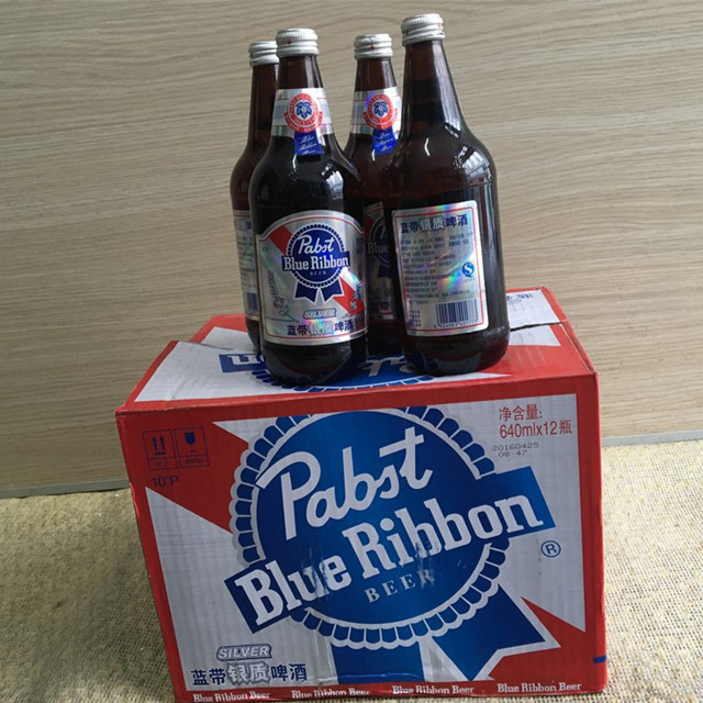 蓝带啤酒银装 640ml*12瓶/箱 如需冰冻啤酒请留言