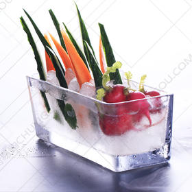 创意玻璃色拉池 风靡全国的色拉盛器 大、小号色拉池