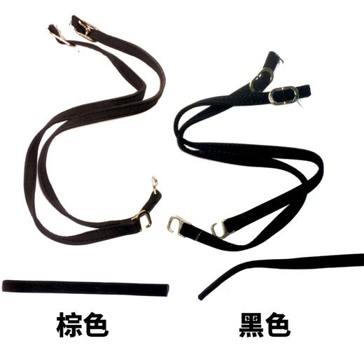 凉鞋带 绒面鞋带 棕色 黑色 商品图3