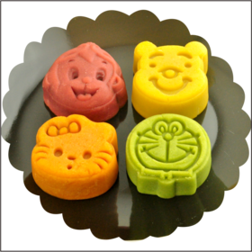 【七选一】卡通月饼豆沙蛋黄月饼蔓越莓月饼