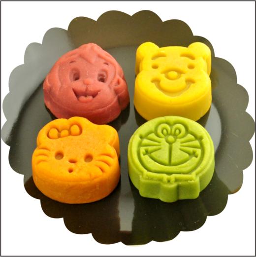 【七选一】卡通月饼豆沙蛋黄月饼蔓越莓月饼 商品图0
