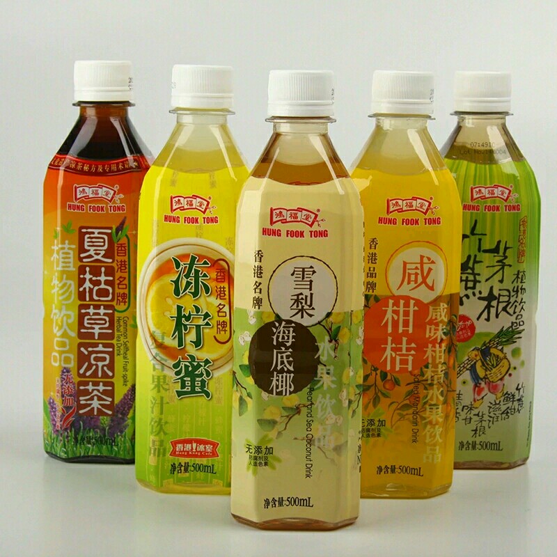 国产鸿福堂凉茶饮品系列 15瓶*500ml毫升1箱 未含运费