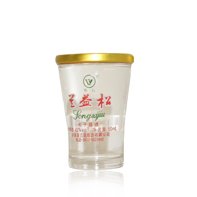 兰益 松子露酒 100ml×12杯/箱(杯装,兰益松子酒)