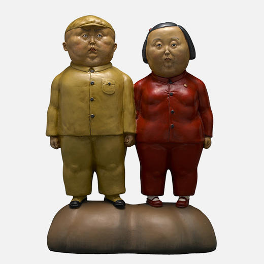 稀奇艺术限量雕塑摆件瞿广慈作品《站在高岗上》配精美礼物包装盒 商品图2