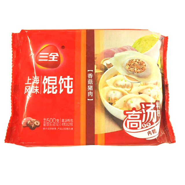 三全上海香菇猪肉馄饨500g(胖子店)