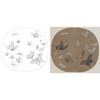 宋画花鸟白描底稿-宋 李安忠 晴春蝶戏图-蝴蝶小品-X004 商品缩略图0