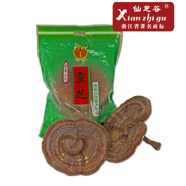 仙芝谷龙泉灵芝 赤芝整朵正品 500g/袋