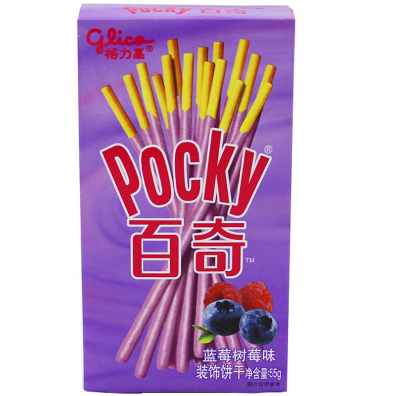 百奇蓝莓树莓味装饰饼干