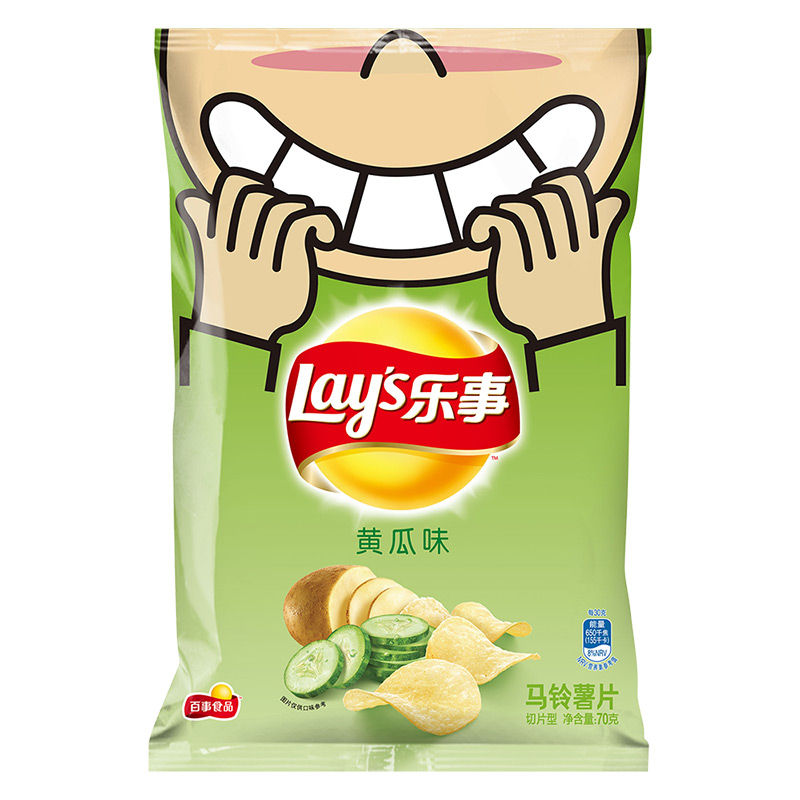 乐事薯片清新清爽黄瓜味70g