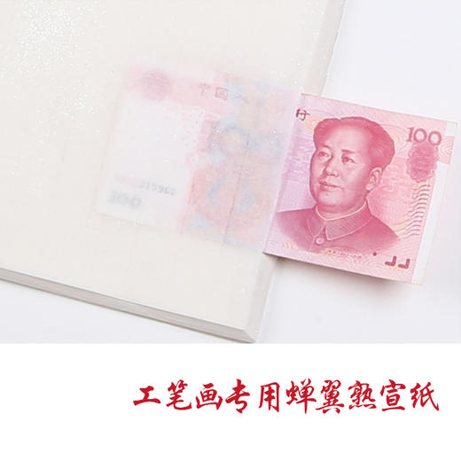 徽宣定制工笔画专用四尺蝉衣蝉翼熟宣纸10张 商品图0