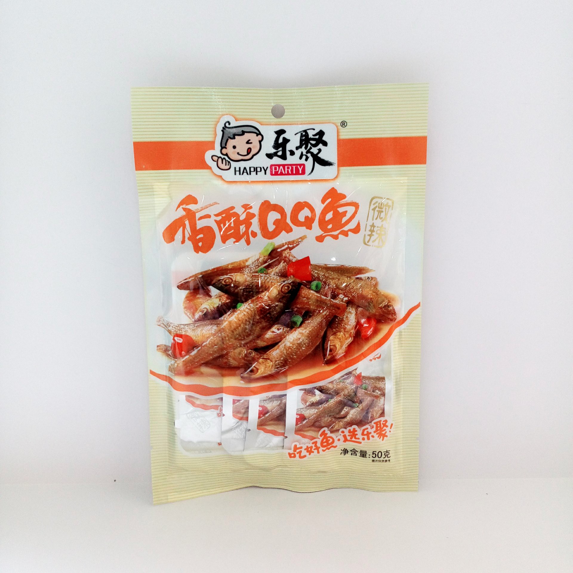 乐聚 香酥qq鱼 微辣 50g
