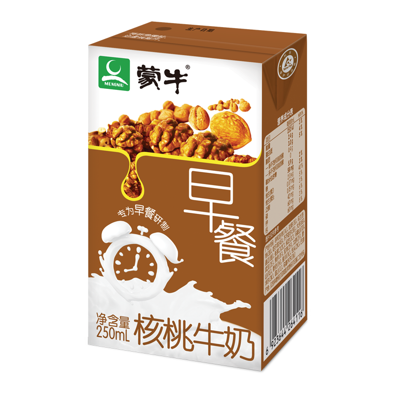 蒙牛早餐核桃奶