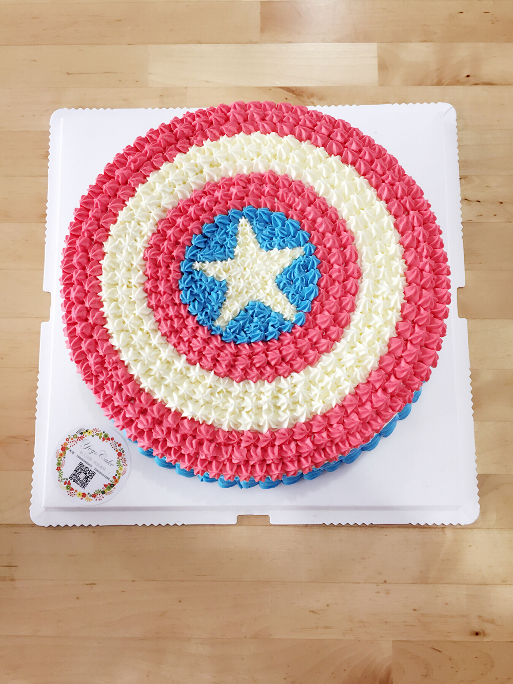 U店上新《美国队长》盾牌蛋糕