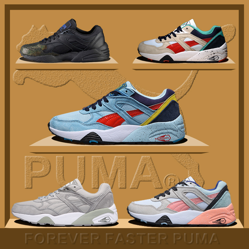 puma彪马男鞋女鞋 r698 trinomic 跑步鞋透气运动鞋情侣鞋休闲鞋