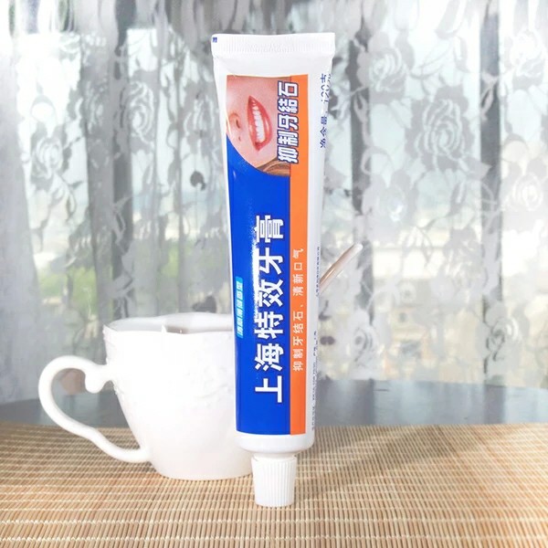 上海特效牙膏120g 牙龈萎缩牙结石牙龈健康 薄荷去臭